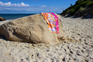 Sometimes Magenta Beach Towel
