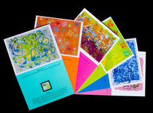 Load image into Gallery viewer, Assorted Art Notecards, Blank Inside, Pack of 6

