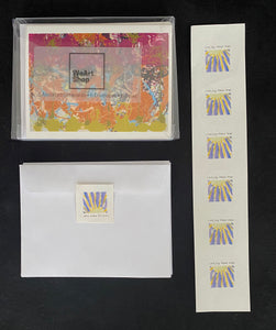 Assorted Art Notecards, Blank Inside, Pack of 6